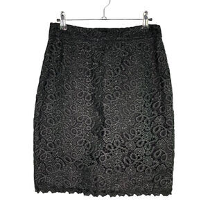 Kate Spade New York Judy Lace Black Floral Pencil Skirt Womens Sz 4 NWT $328
